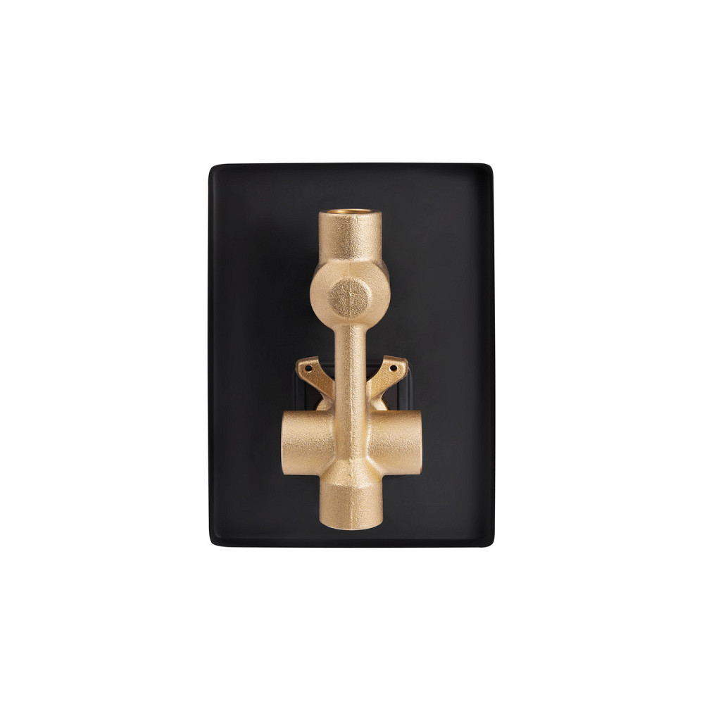 Душова система універсальна Qtap Aquarius прихованого монтажу на два споживачі QTAQA64103NGB Black Matt Київ - фото 5