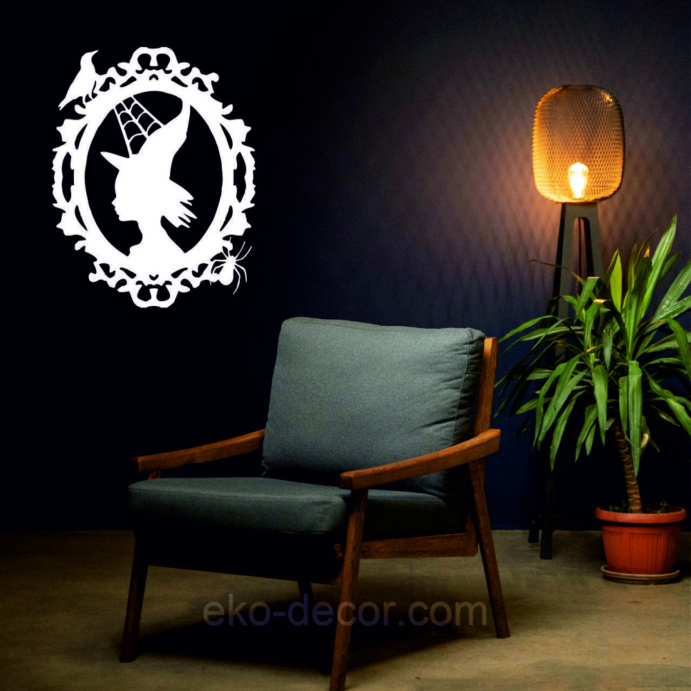 Декоративное настенное Панно «Ведьма», Декор на стену 70*54 см, Белый Киев - изображение 7