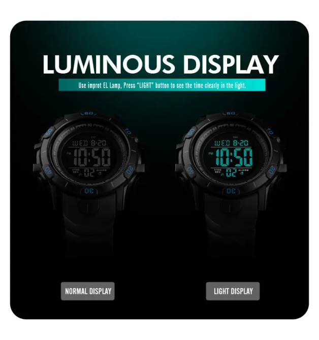 Мужские спортивные часы Skmei 1475 Черный Киев - изображение 5