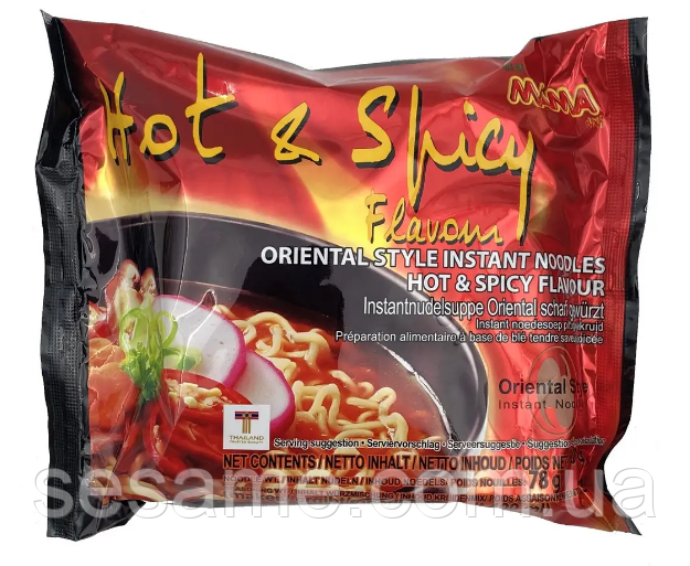 Локшина швидкого приготування Hot&Spicy Jumbo Mama 90 г Харків - фото 1