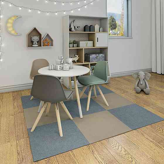 Сіра самоклеюча плитка під ковролін Київ