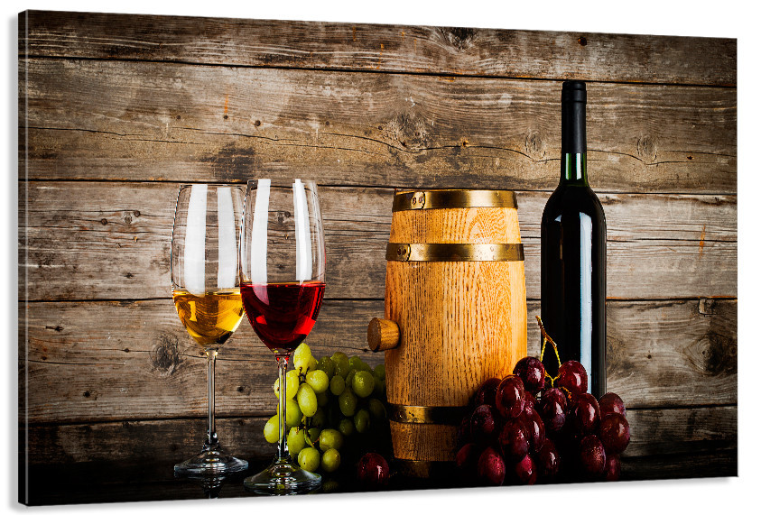 Картина холст в гостиную / спальню  Келихи Вина   MLP_388 70x140 см Киев - изображение 1