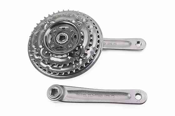 Шатуни "квадрат" 175мм, 42.34.24T MTB, алюмінієві, чорні MA-AC49 (в упаковці) Киев