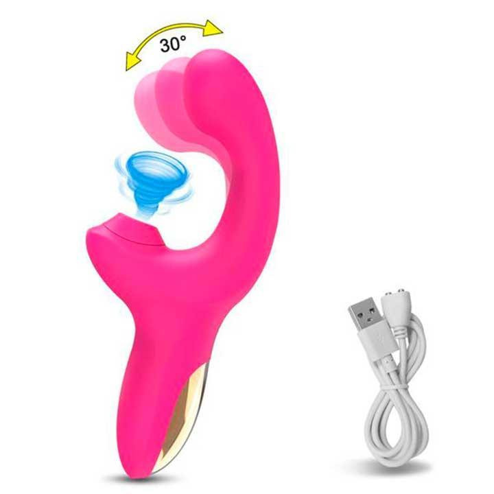 Вібратор - вуманайзер 2 в 1 для клітора і точки G, LIVMAN - Рожевий Вінниця - фото 6