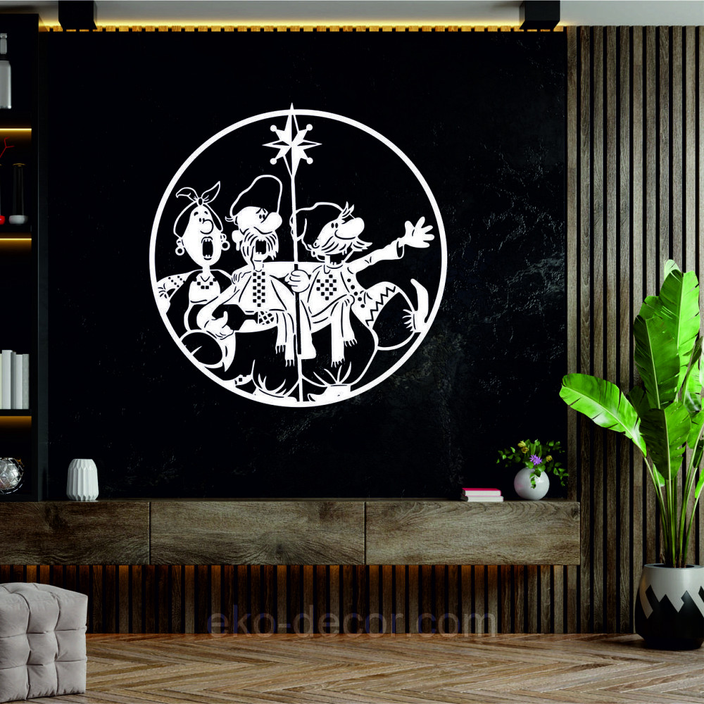 Декоративное настенное Панно «Новый год», Декор на стену 70*70 см, Белый Киев - изображение 6