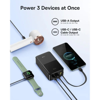 Батарея универсальная Baseus EnerFill FC51 Bipow2 Pro 30000mAh 22,5W build cab.USB-C black (E0028100) Винница - изображение 12