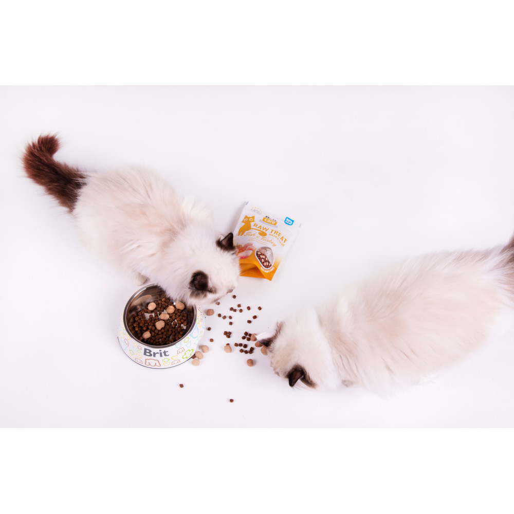 Ласощі для котів Brit Raw Treat Hair & Skin Freeze-dried з рибою та індичкою, 40 г Вінниця - фото 3