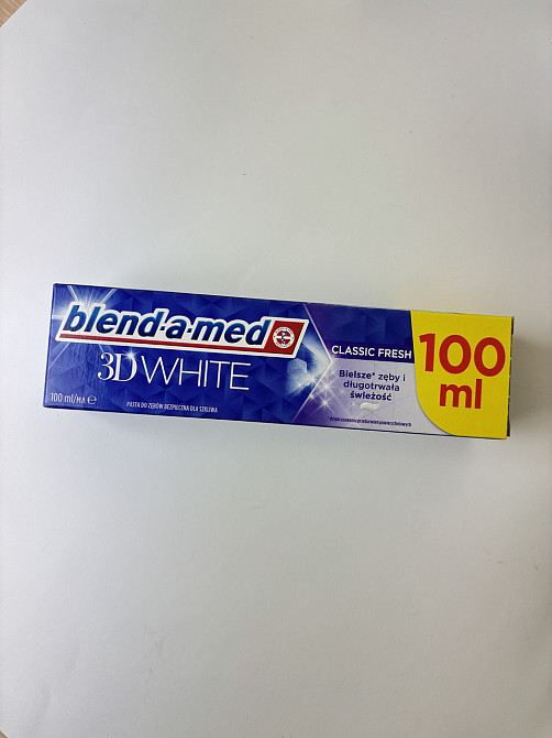 BLEND_A_MED зубна паста 3D White Класична Свіжість 100мл Гостомель - фото 1