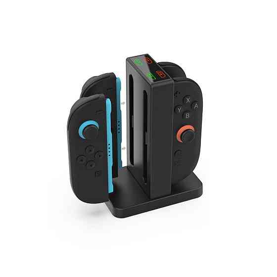 Зарядка для чотирьох джойконів Switch 2 підставка док-станція Dobe TNS-3192B Київ