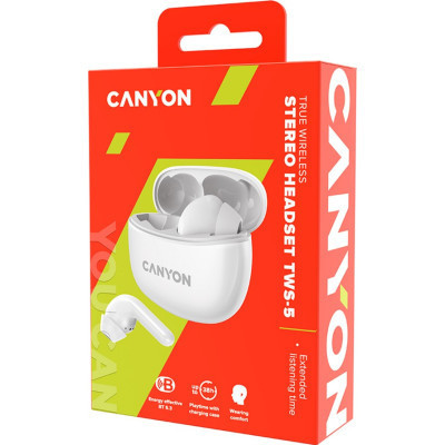 Навушники Canyon TWS-5 White (CNS-TWS5W) Вінниця - фото 5