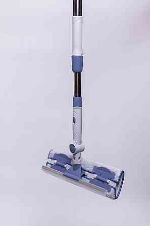 Універсальна швабра з металевою ручкою та змінною плоскою насадкою для плитки, ламінату та лінолеуму HP-35015-30 Коломия
