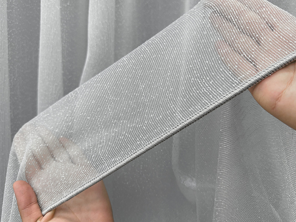 Тюль VR-Textil 2133т Лен Дождик однотонный Светло-серый 400х270 см (42-1370) Киев - изображение 6