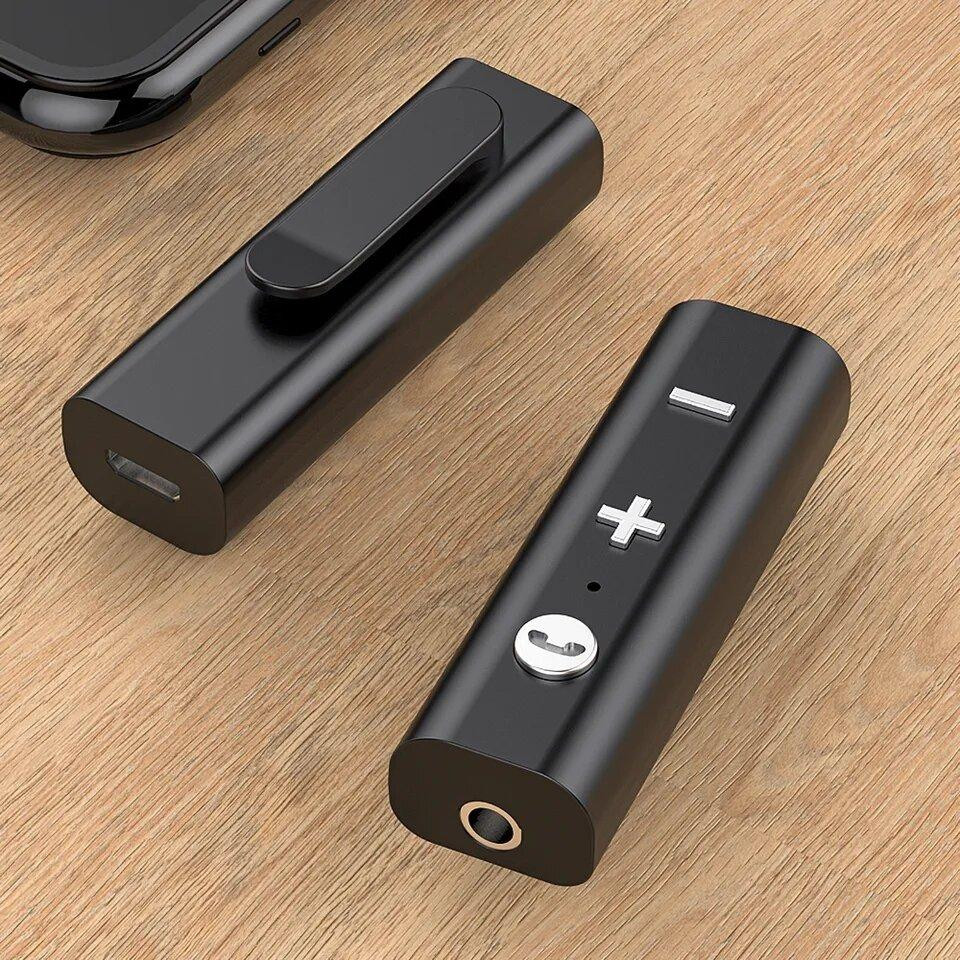 Адаптер для наушников Essager EBT53-DT01-P Bluetooth 5.3 (Черный) Николаев - изображение 3
