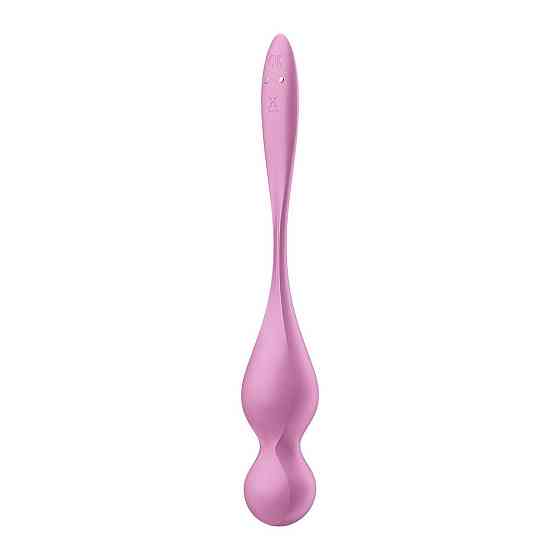 Вагинальные смарт-шарики с вибрацией Satisfyer Love Birds 1 Connect App Pink, 78 г Sex Aura Киев