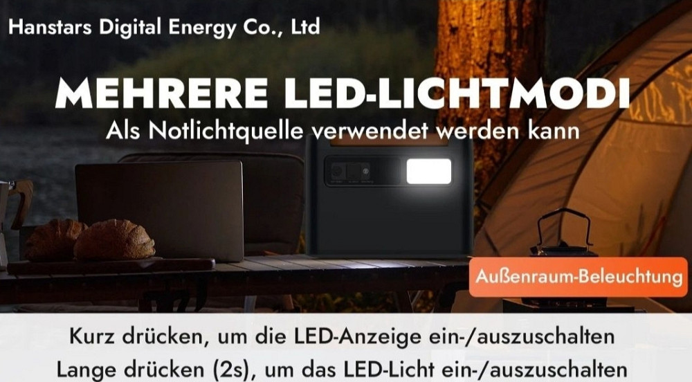 Портативна зарядна станція HANSTARS HP1200B. Нова. Киев - изображение 1