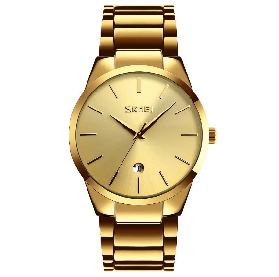Мужские наручные часы Skmei 9140 Золотистые Винница - изображение 3