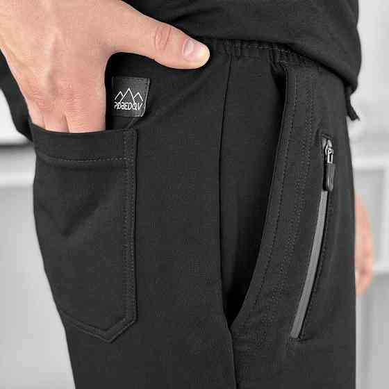 Чоловічі літні чорні шорти Pobedov Griz Київ