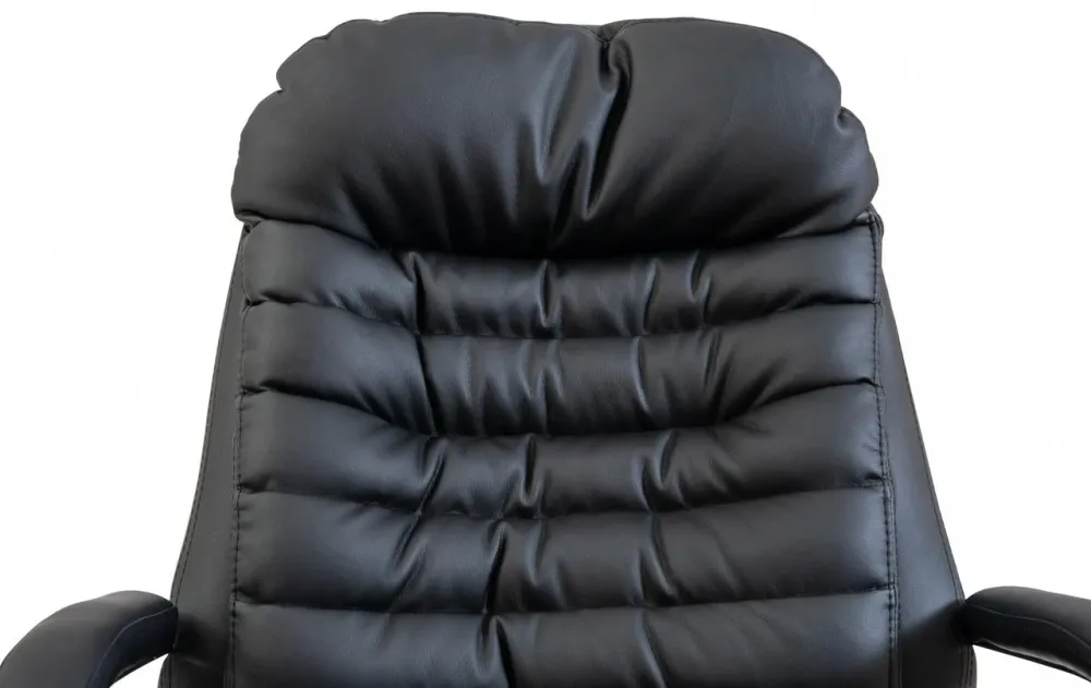 Офісне Крісло Керівника Richman Valencia Шкіра Lux Хром М1 Tilt Чорний Дніпро - фото 5