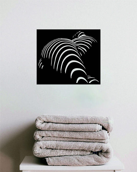 Декоративное настенное Панно «Женское Тело», Декор на стену 70*60 см, Черный Киев - изображение 2