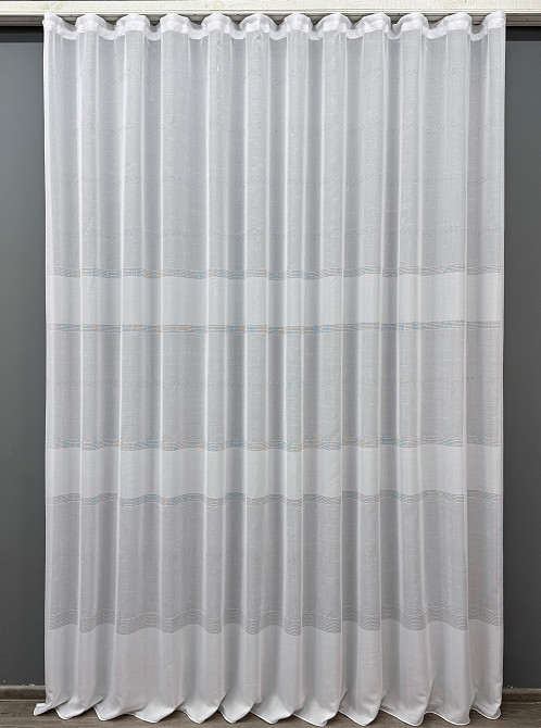 Тюль VR-Textil 1354т Мережка Льон Білий 250х270 см (42-1036) Київ - фото 2