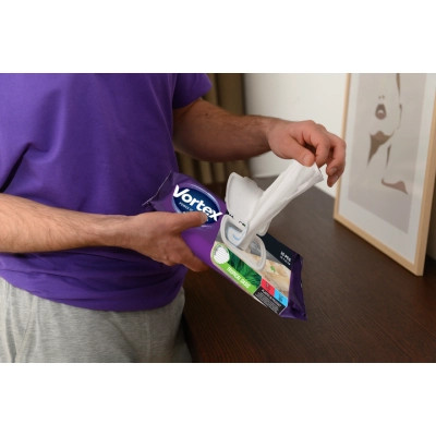 Серветки для прибирання Vortex Tropical Oasis Вологі для підлоги 15 шт. (4823071663525) Вінниця - фото 8