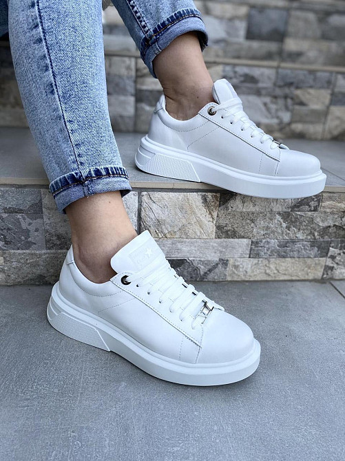 VLADEKS Кеди жіночі VLADEKS 1166 білі (весна-осінь, шкіра натуральна) (4413) Коломыя - изображение 4