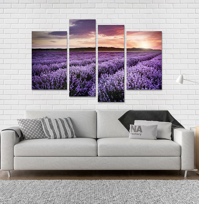 Модульная картина Поле Лаванды Art-134_4 Киев - изображение 2