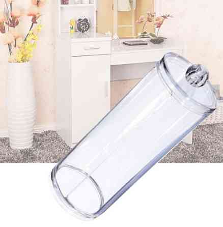 Контейнер для ватных дисков прозрачный - размер высота 17см, диаметр 6см Киев