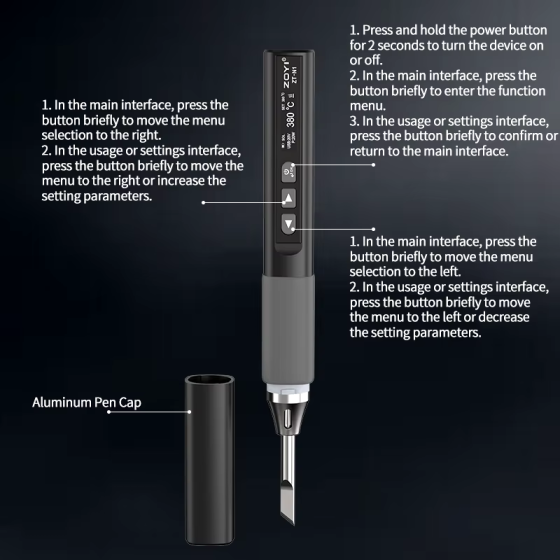 Паяльник Zoyi ZT-N1 USB PD 96W + 1 жало Киев