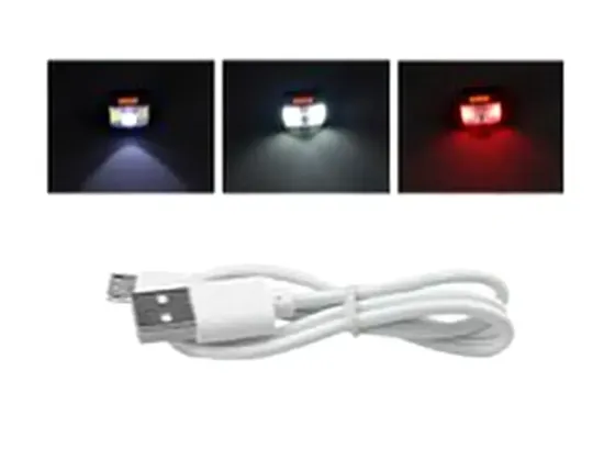 Ліхтар налобний Micro USB з сенсорним датчиком Bailong KJ-6869B для роботи та туризму Київ