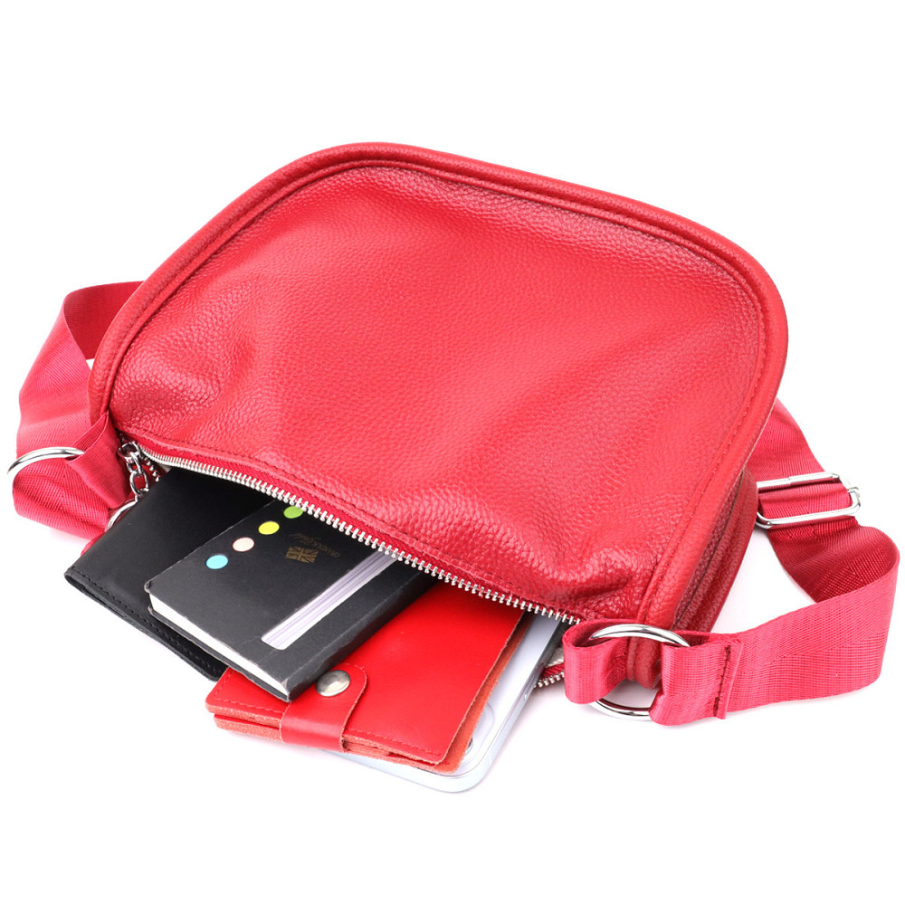 Сумка для жінок із натуральної шкіри Vintage 23000 Червоний Київ - фото 9