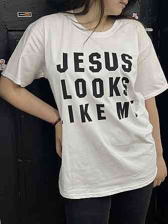 Футболка оверсайз JESUS LOOKS LIKE ME S Черновцы