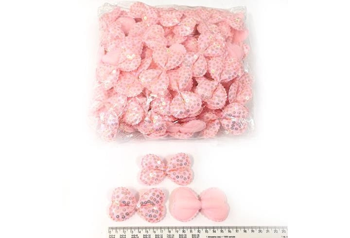 Нашивки на одежду розовые Бантики 20 шт Киев - изображение 1