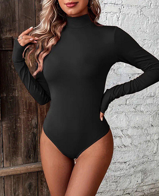 Женский утепленный базовый боди турецкое микромасло с начесом 44 Одесса - изображение 1