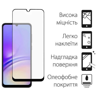 Чохол до мобільного телефона Dengos Kit for Samsung Galaxy A05 (A055) case + glass (Black) (DG-KM-07) Вінниця - фото 3