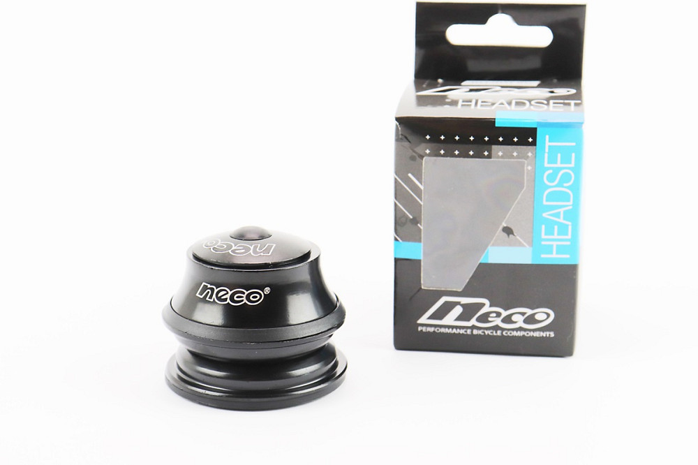 Кермова колонка 1-1/8" (44/28,6x44/30) безрізьбової вилки, напівінтегровані, висока, чорний H117DM Київ - фото 1