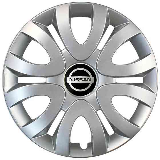 Автомобильные модельные колпаки R15 Nissan 330 4шт, SJS, серебряные Киев