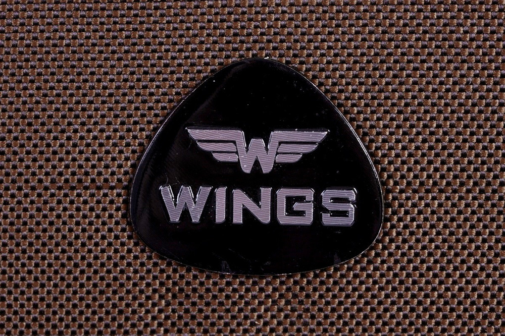 Чемодан тканевый WINGS 6802 большой 75 см 4 колеса коричневый Киев - изображение 2