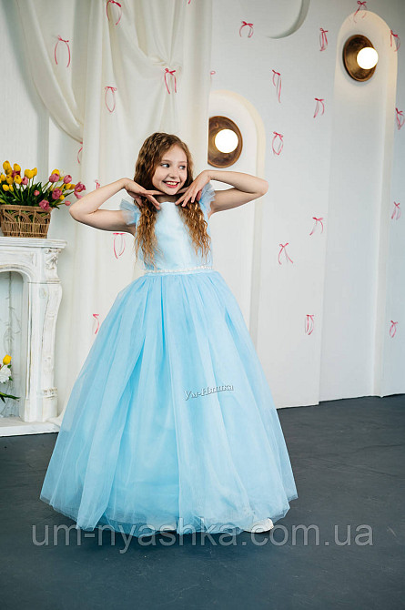 Блакитна сукня святкова на 5-7, 10-12 років Кривий Ріг - фото 5