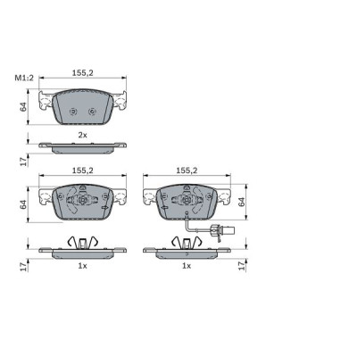Гальмівні колодки Bosch 0 986 424 433 Вінниця - фото 4