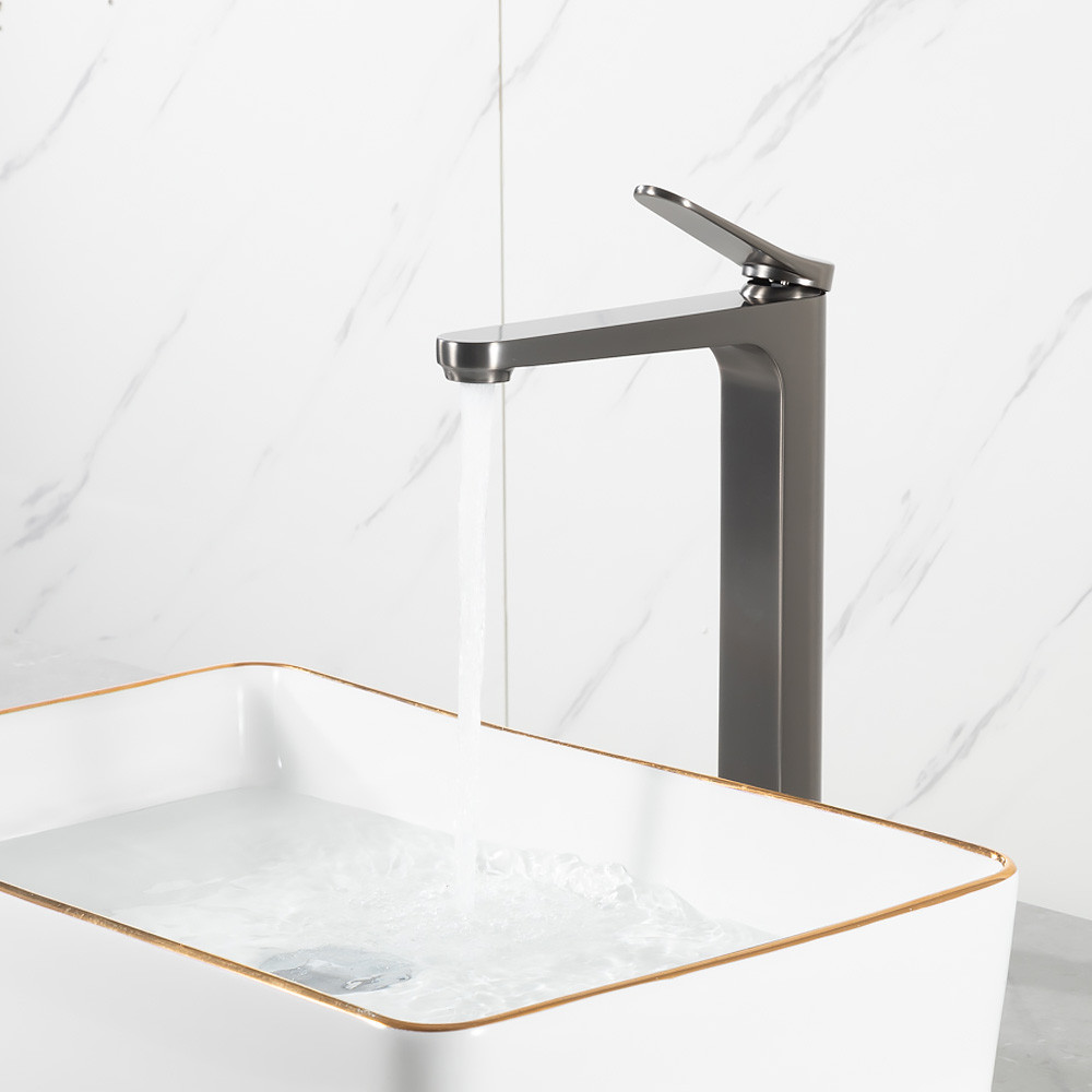 Смеситель для раковины высокий GAPPO G1010-29 графит Киев - изображение 2