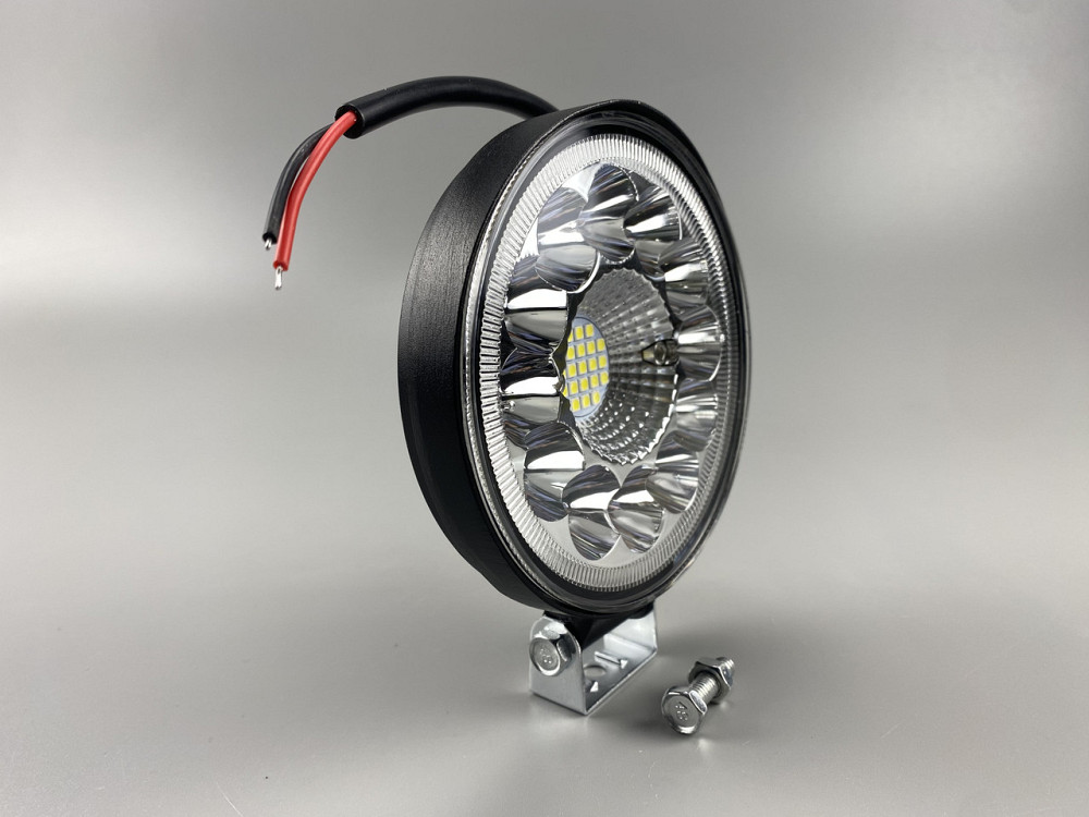 Фара LED кругла 33 led діода 6500K, автомобільне світлодіодне робоче світло Мукачево - фото 6