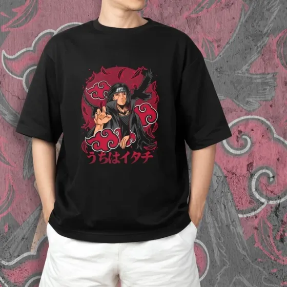 Футболка чоловіча з  принтом Наруто Итачи Учиха 7 Розмір 48 Дніпро