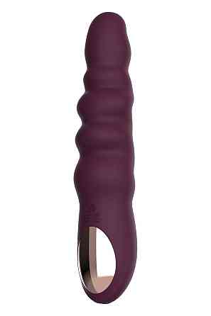 Вибратор классический рельефный Dream Toys ESSENTIALS Ripped Power Vibe, фиолетовый Sex Aura Киев