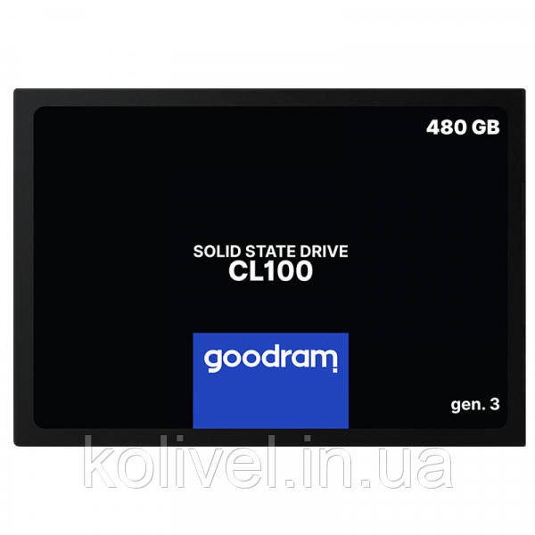 SSD 480Gb GoodRAM CL100 SATA III 2.5" TLC (SSDPR-CL100-480-G3) Київ - фото 1