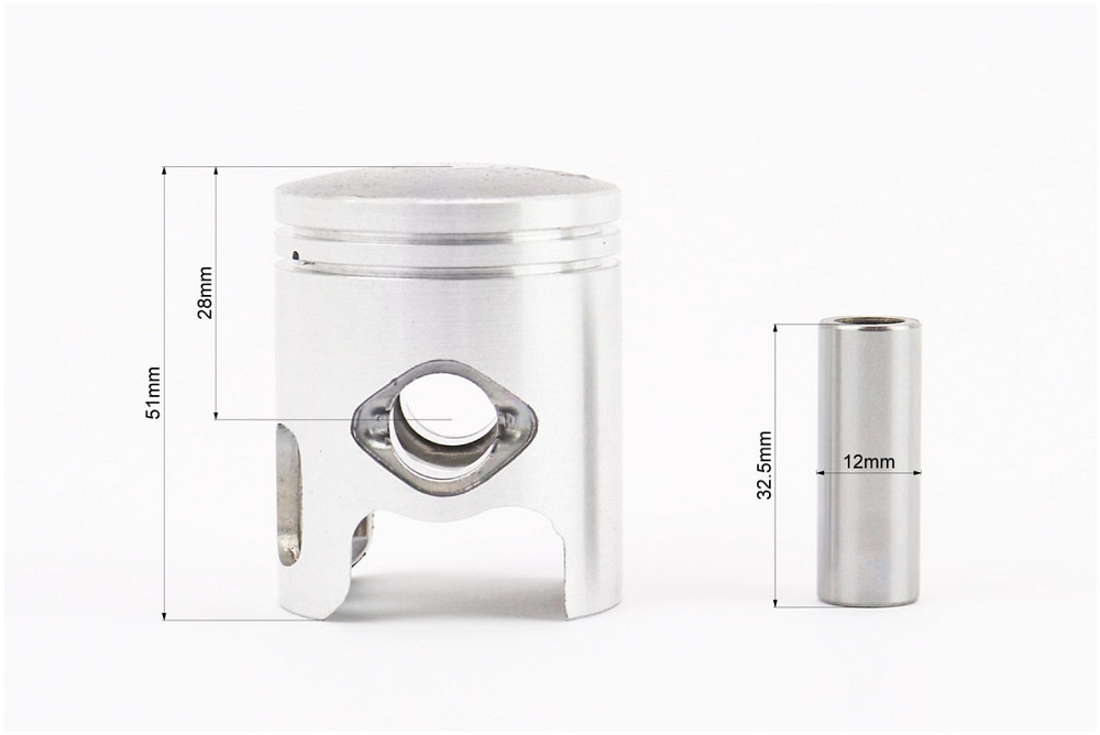 Циліндр к-кт (цпг) 2Трем 50cc-40мм (висота циліндра 64/87мм) (палець 12) Stels Киев - изображение 6