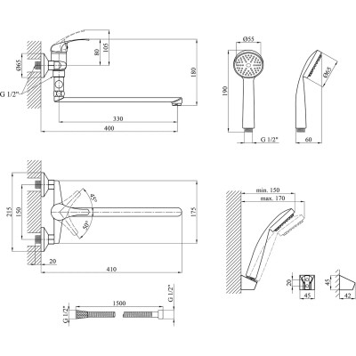 Смеситель Agua Leon-C070 (CV012079) Винница - изображение 7