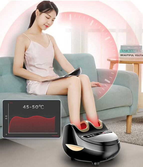 Універсальний роликовий електромасажер для ніг Benbo-J5 Київ - фото 7