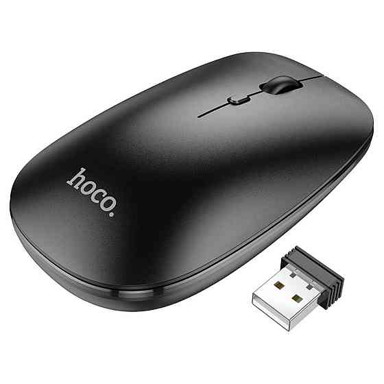 Миша бездротова Hoco GM15 Art dual-mode business mouse, колір чорний 6931474760579 Одеса