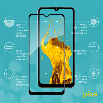 Стекло защитное Piko Full Glue Xiaomi Redmi A2+ Black (1283126564611) Винница - изображение 2